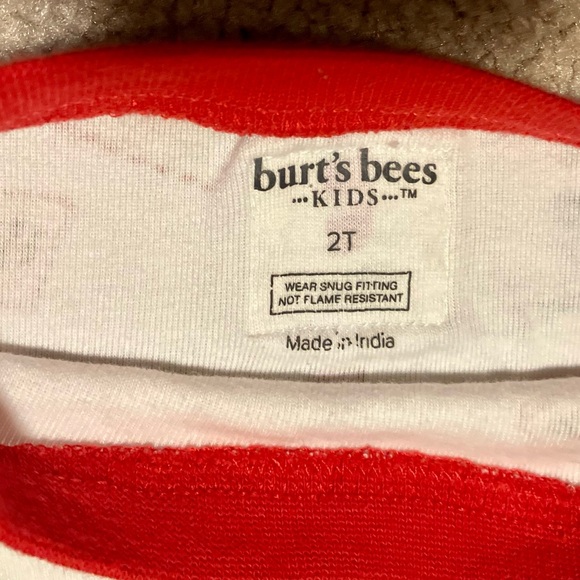 Burt's Bees 2-Pc Unisex LS Organic Cotton Pajama Set, Multi - Size 2T (GUC) - Picture 4 of 7